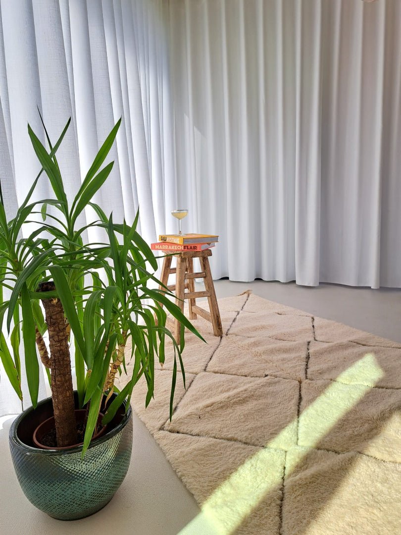 Beni Ouarain - Rug (White/Black) - Vibes del Mundo