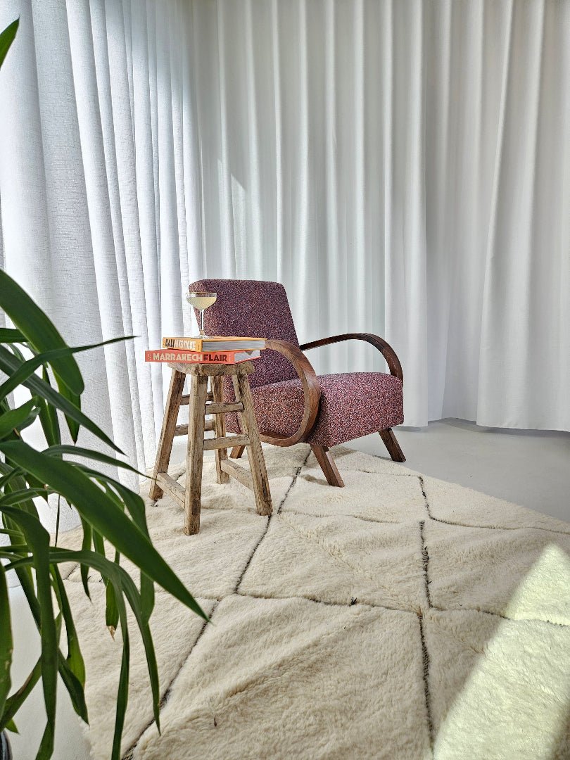 Beni Ouarain - Rug (White/Black) - Vibes del Mundo