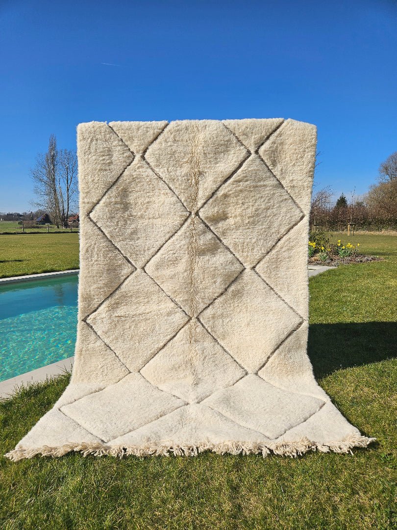 Beni Ouarain - Rug (White/Black) - Vibes del Mundo