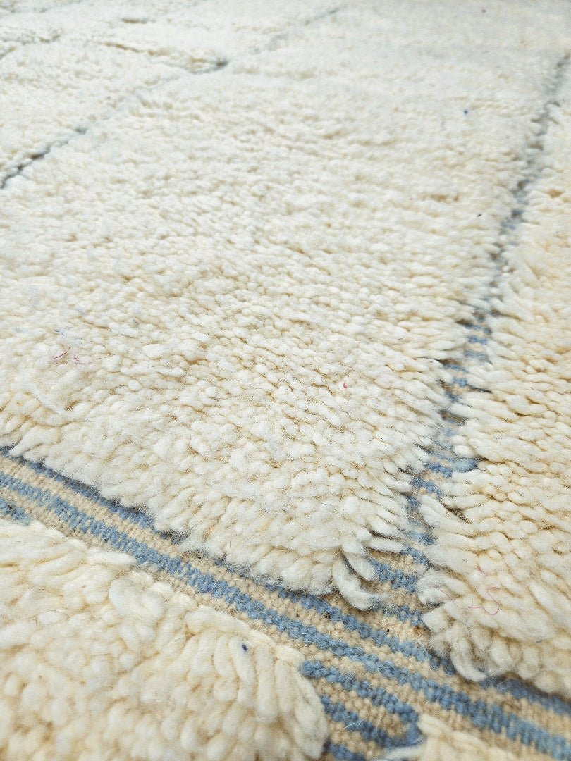 Beni Ouarain - Rug (White/Blue) XL - Vibes del Mundo