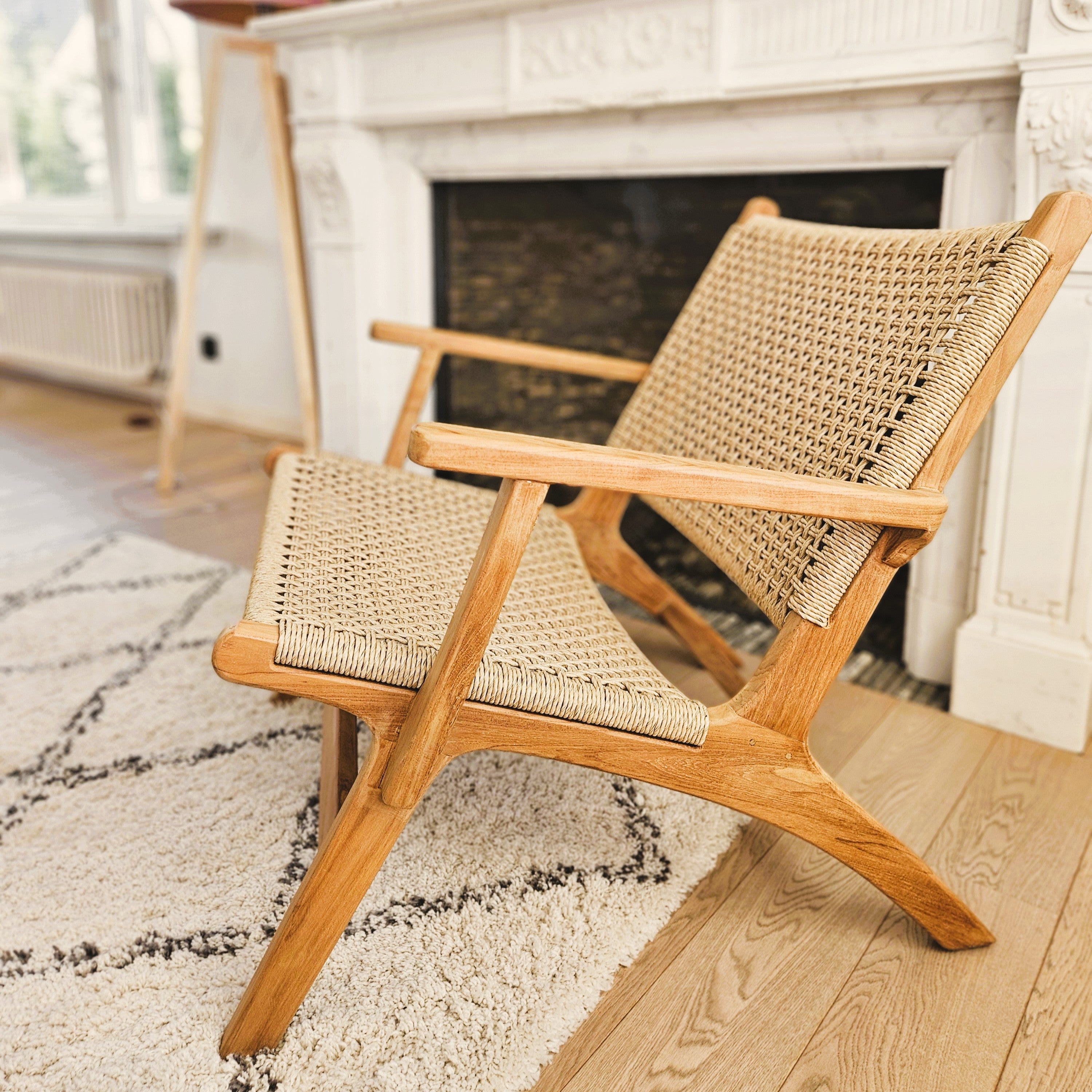 Chaise Tropézienne Loungesessel – Boho Rattan Sessel – Vibes del Mundo