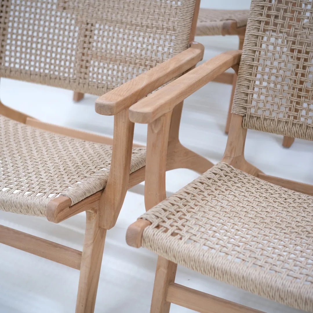 Primer plano del sillón lounge Tropézienne