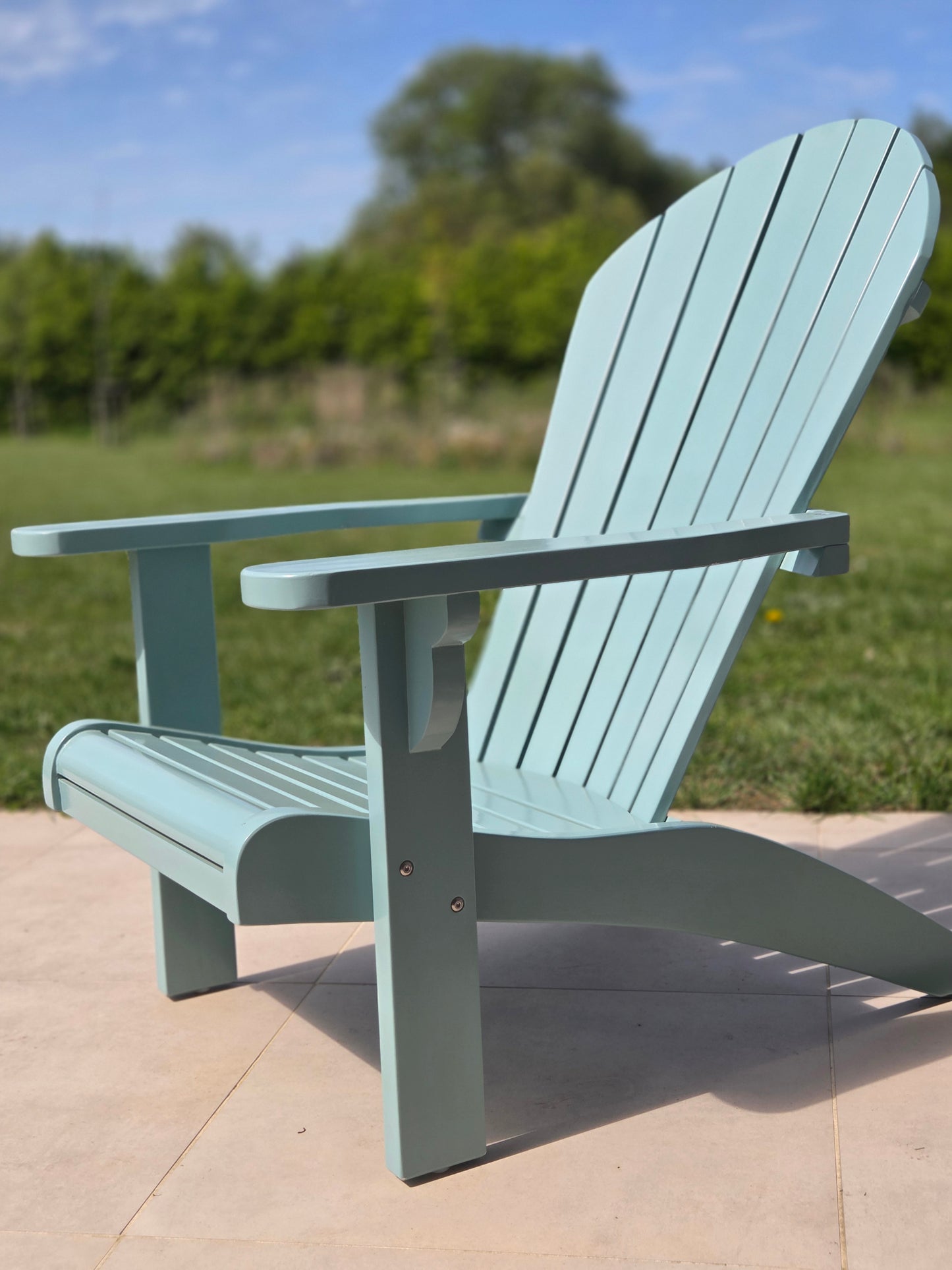 Voulisma - Chaise Adirondack avec repose-pieds