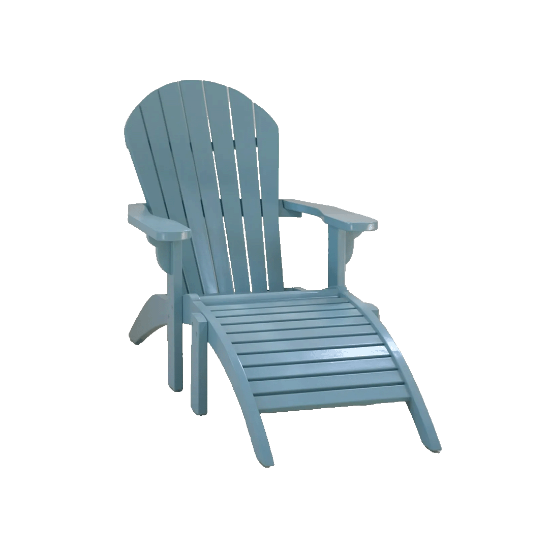 Voulisma - Chaise Adirondack avec repose-pieds