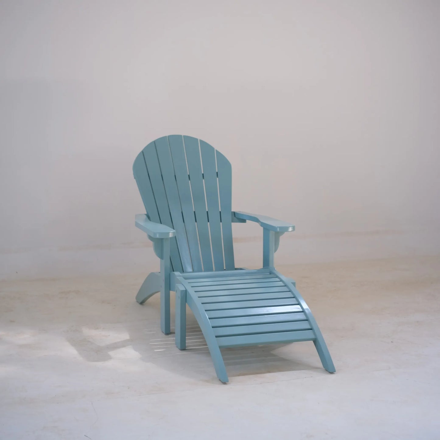 Voulisma - Chaise Adirondack avec repose-pieds