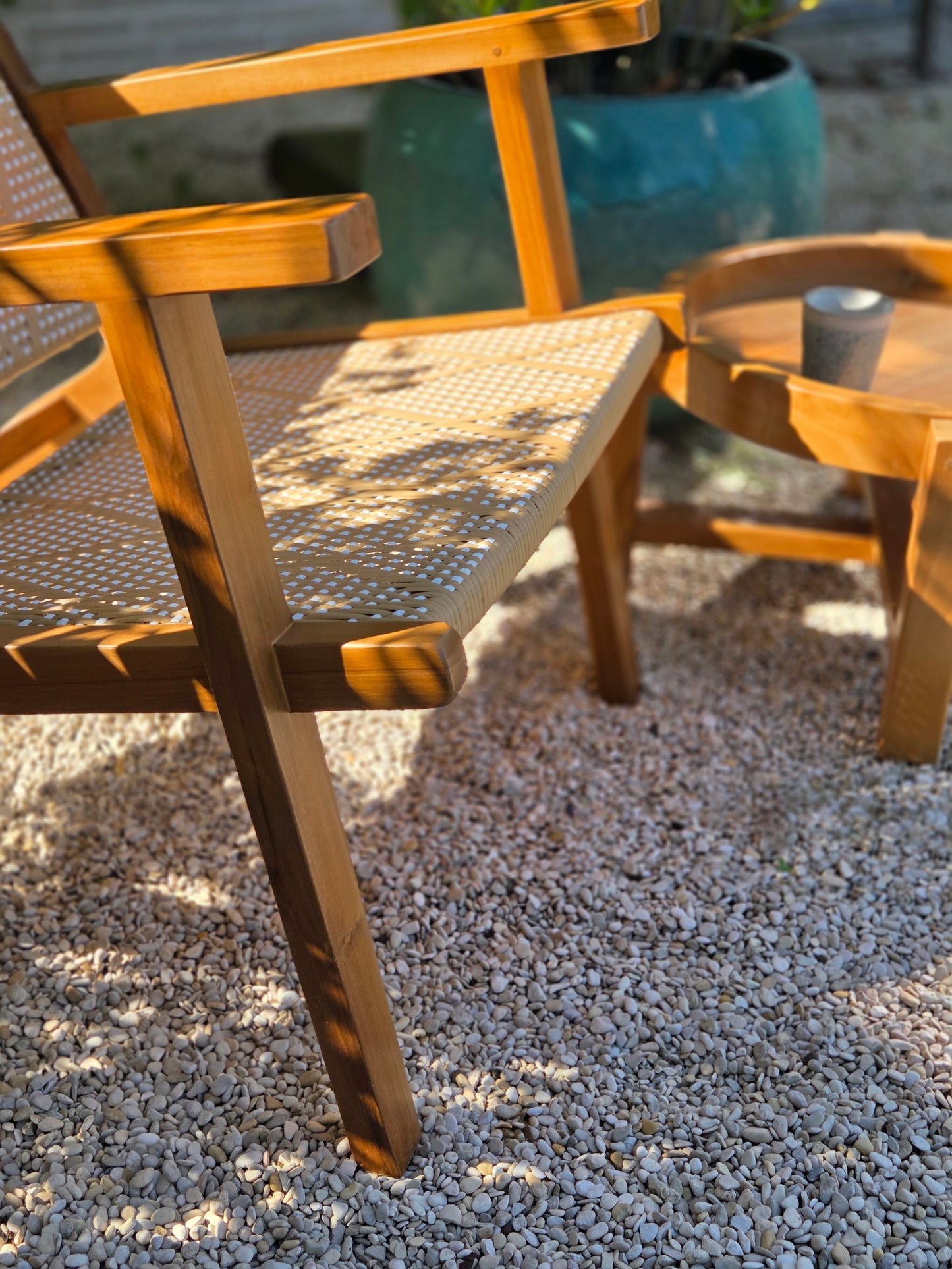Chetumal - Teak and Rattan Lounge chair
