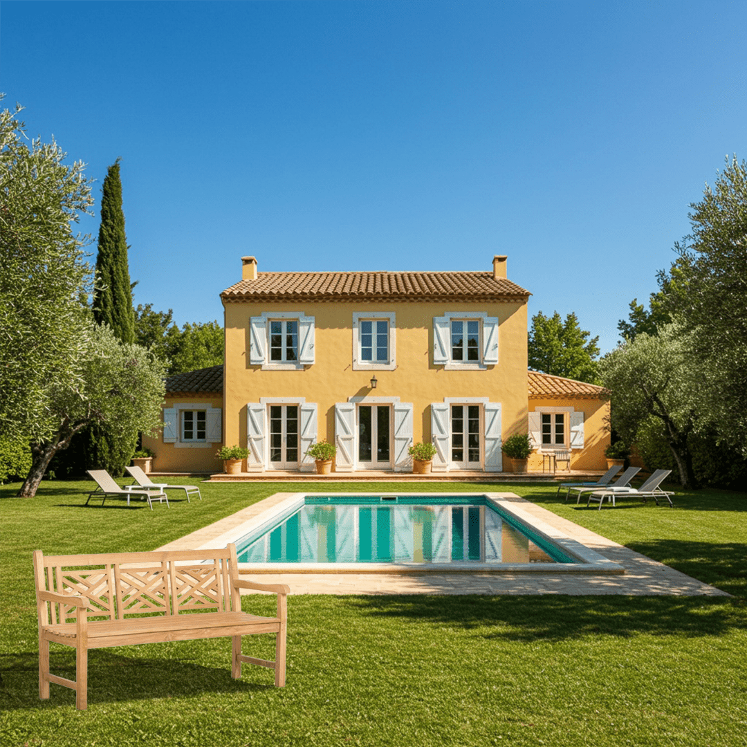 Tavira - Teak bench - Vibes del Mundo