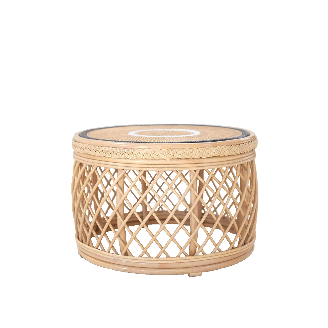Handcrafted Rattan Coffee Table