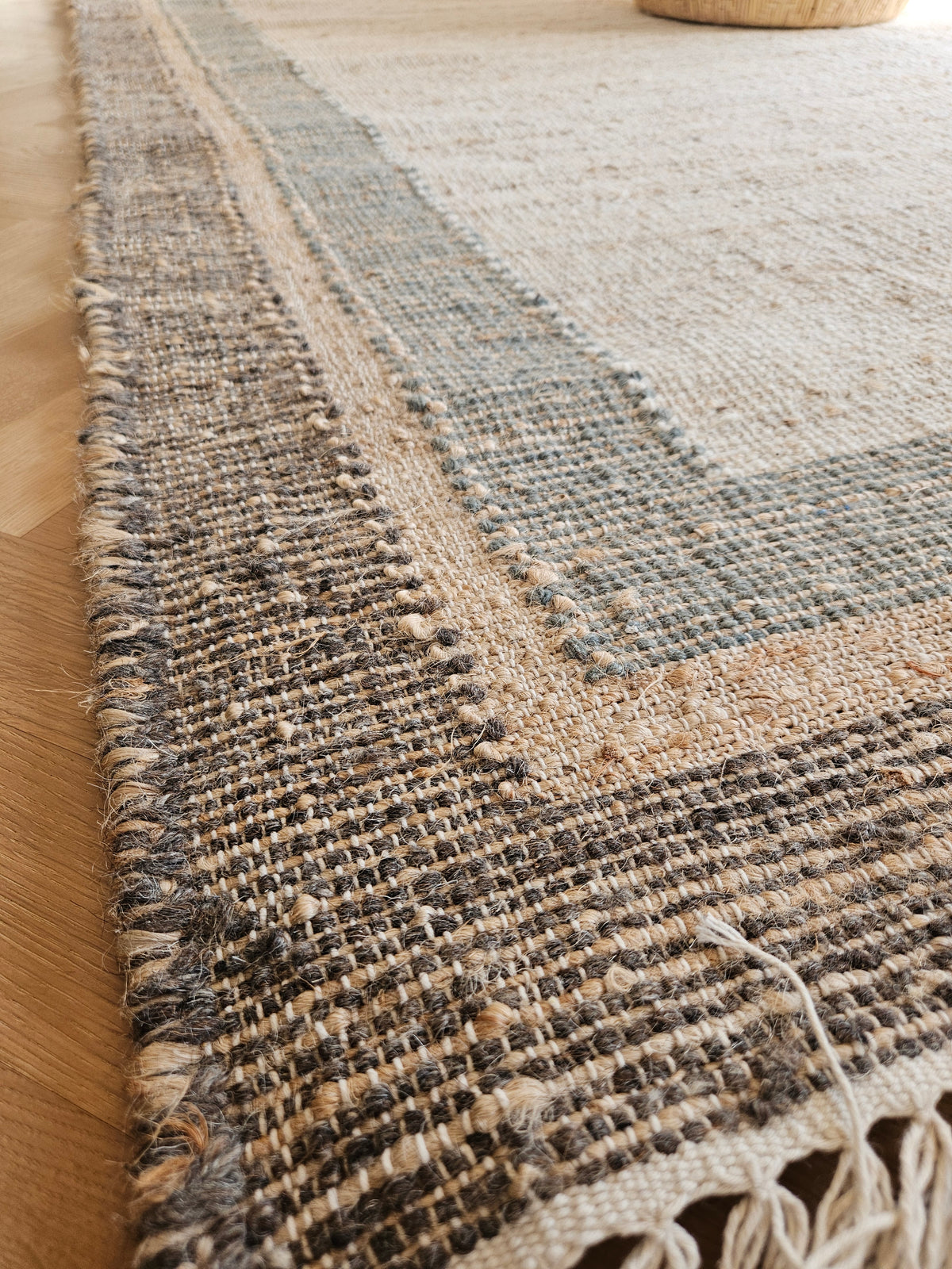 Rumi Sands - Tapis d'aire en jute naturel et laine