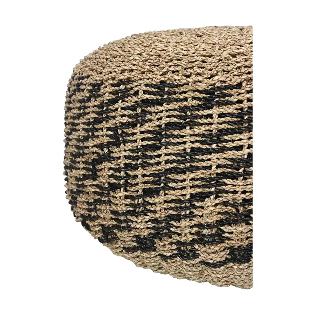 Boho Pouf in Raffia