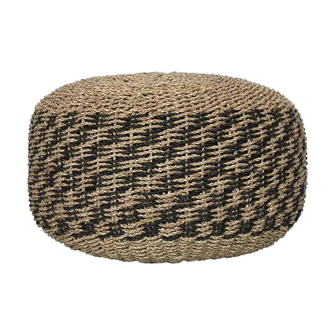 Boho Pouf in Raffia