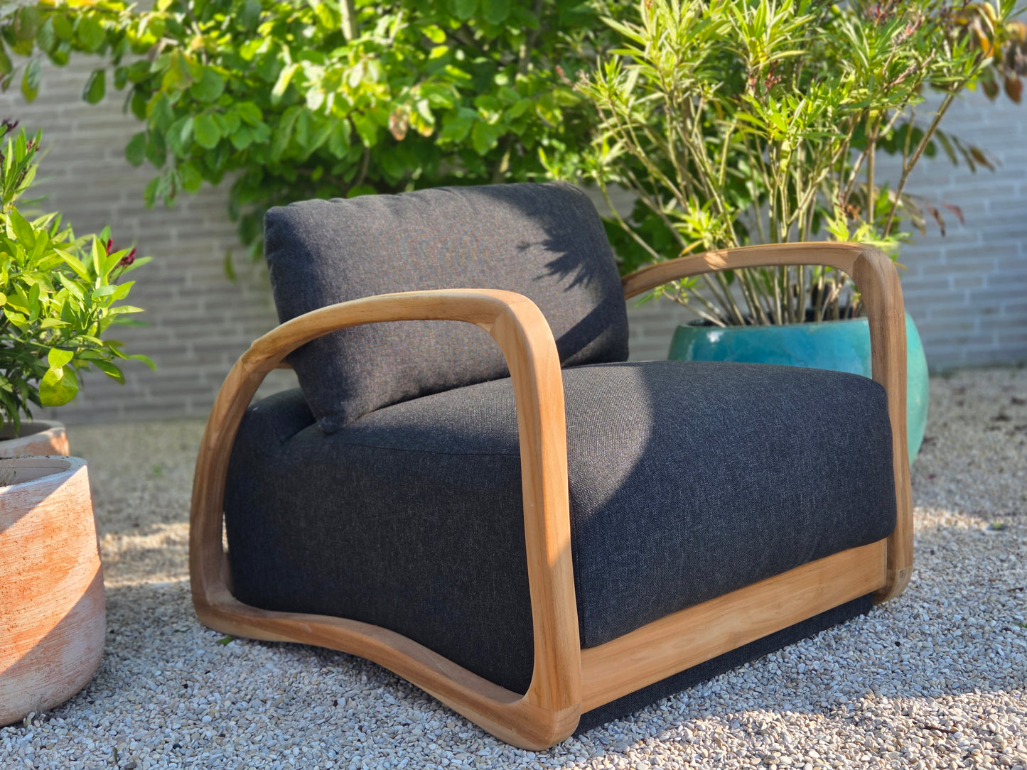 Adrian - Lounge stoel in teakhout