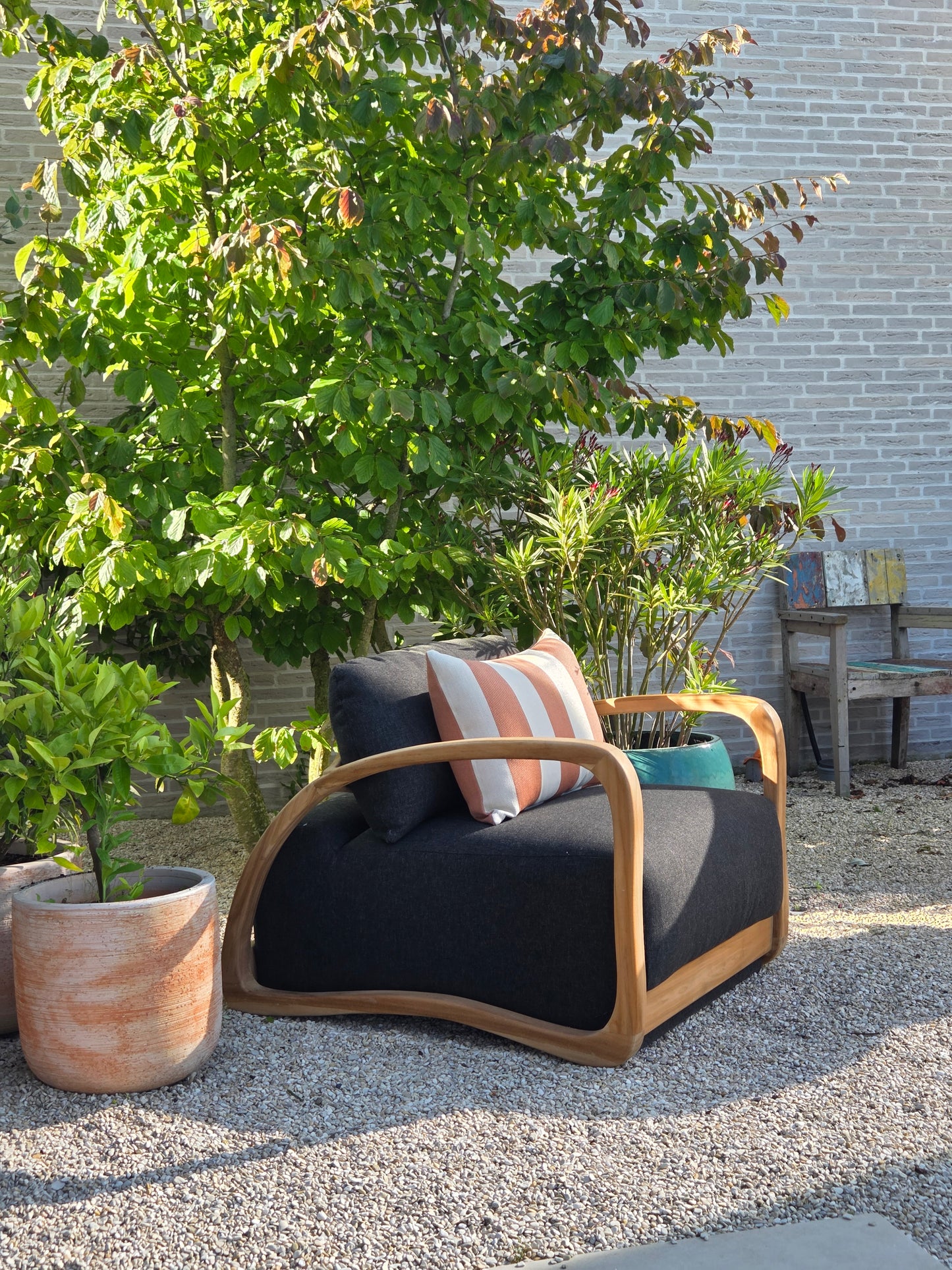 Adrian - Lounge stoel in teakhout
