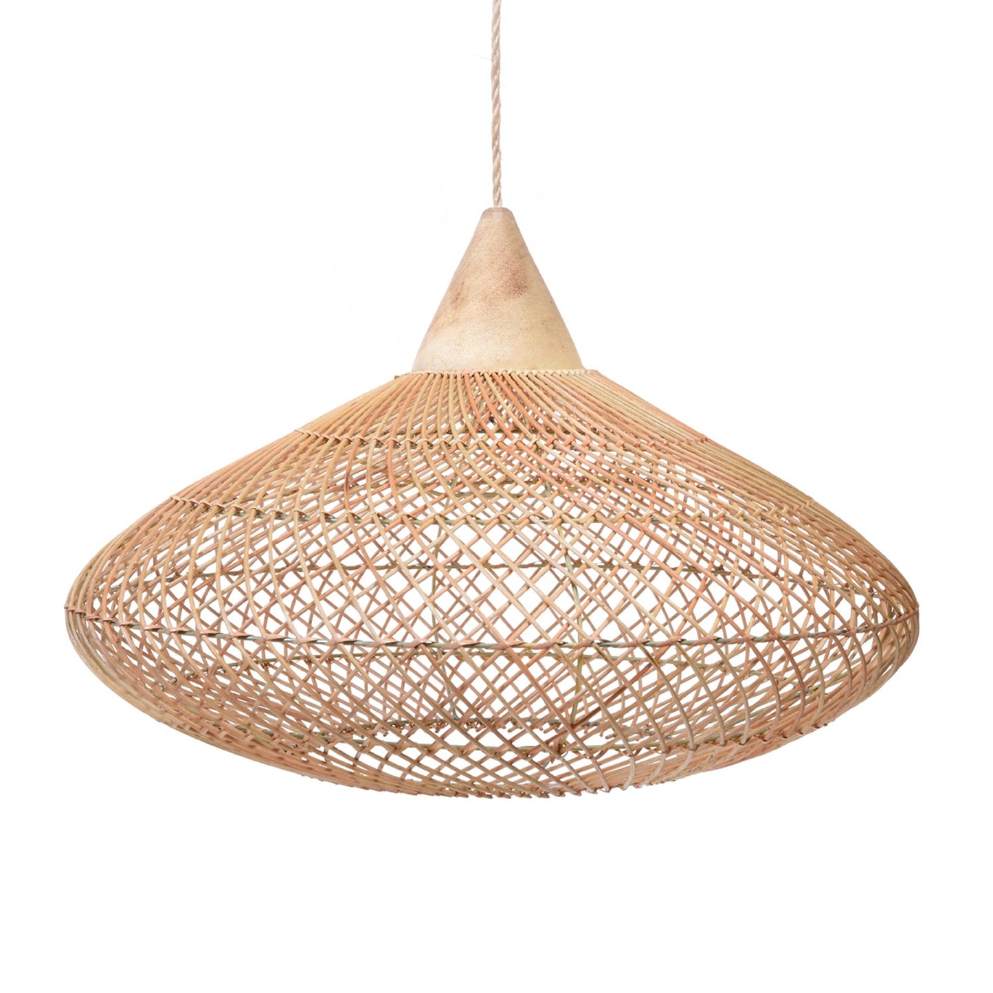 Rattan Pendant Lamp in Boho Style