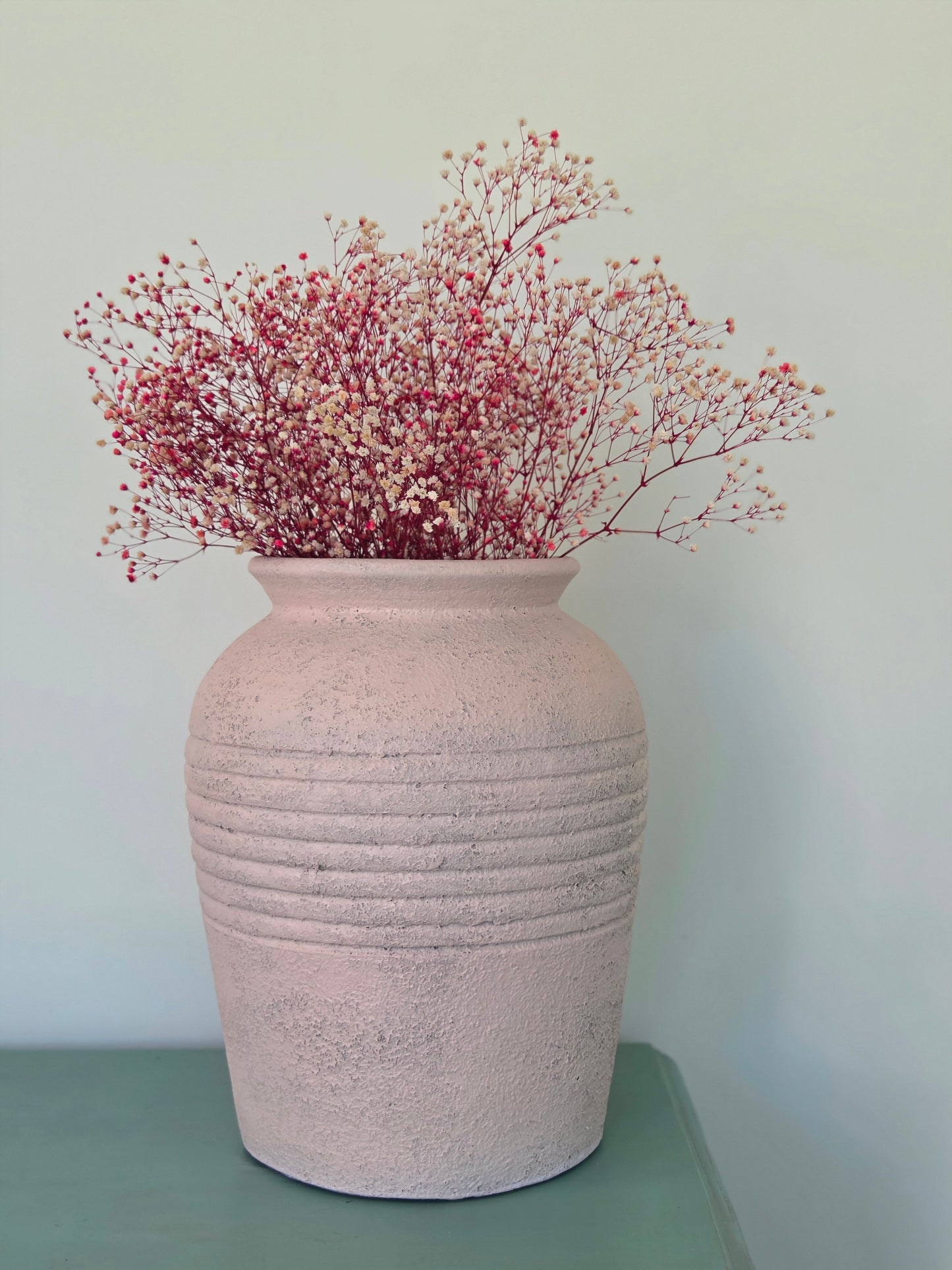 Luisa-Pastel – handgefertigte Terrakottavase