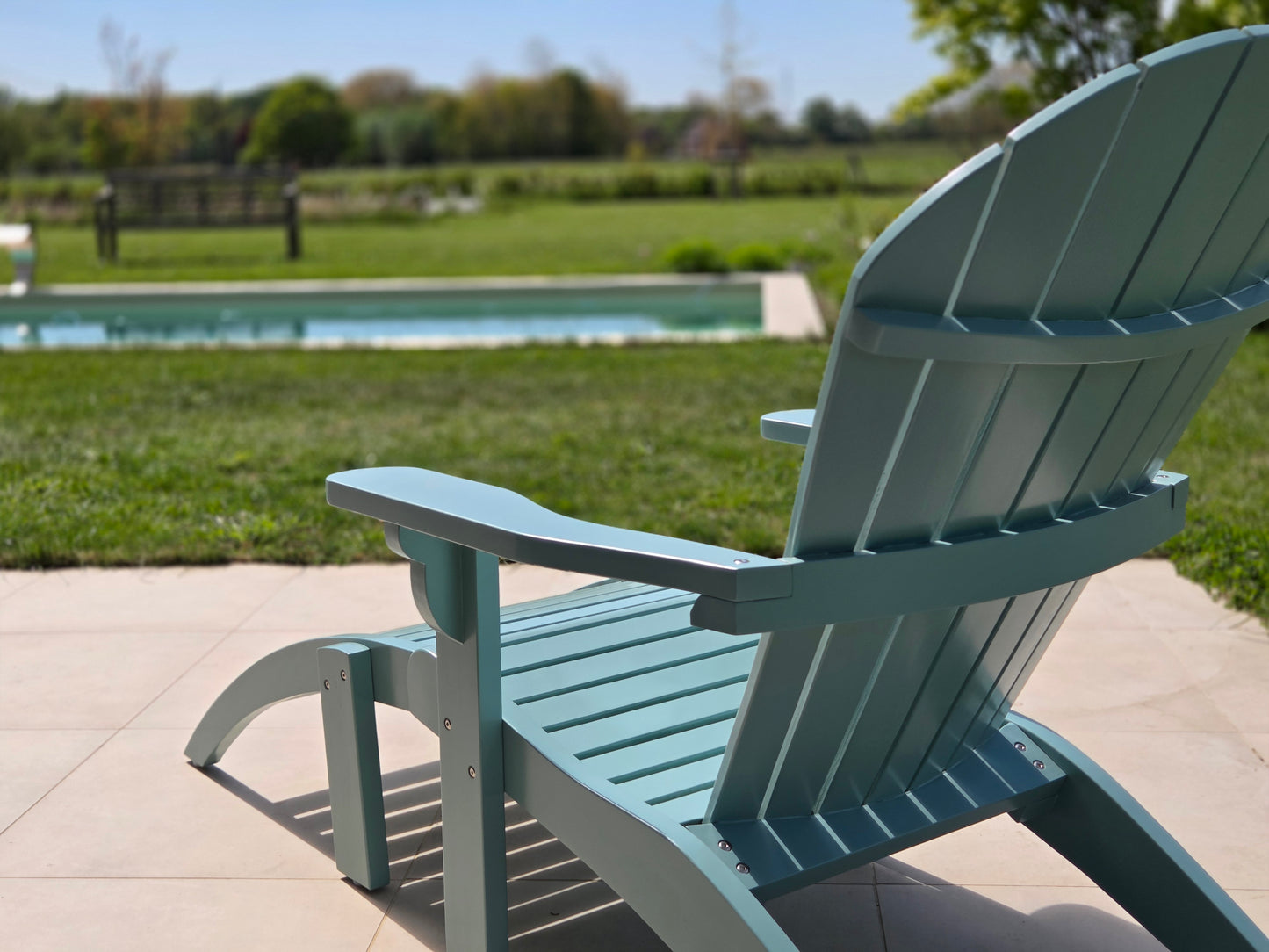 Voulisma - Chaise Adirondack avec repose-pieds