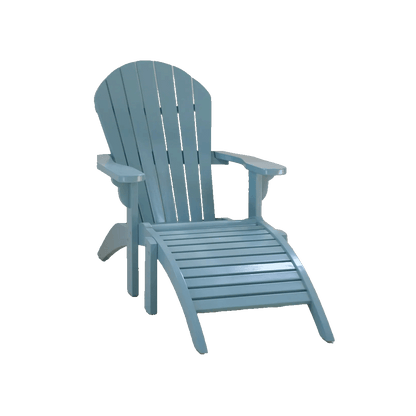 Voulisma - Adirondack chair with footstool