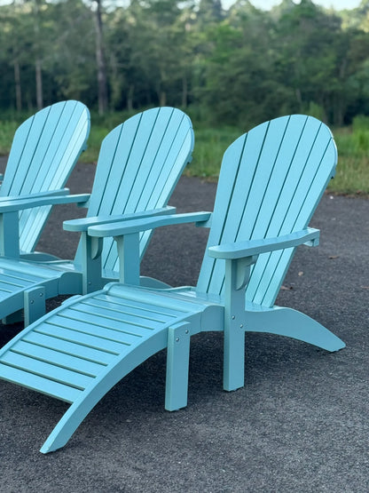 Voulisma - Adirondack chair with footstool