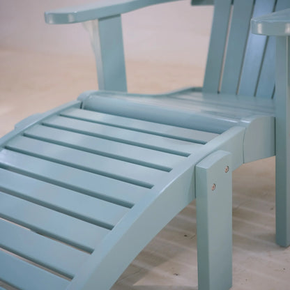 Voulisma - Adirondack chair with footstool