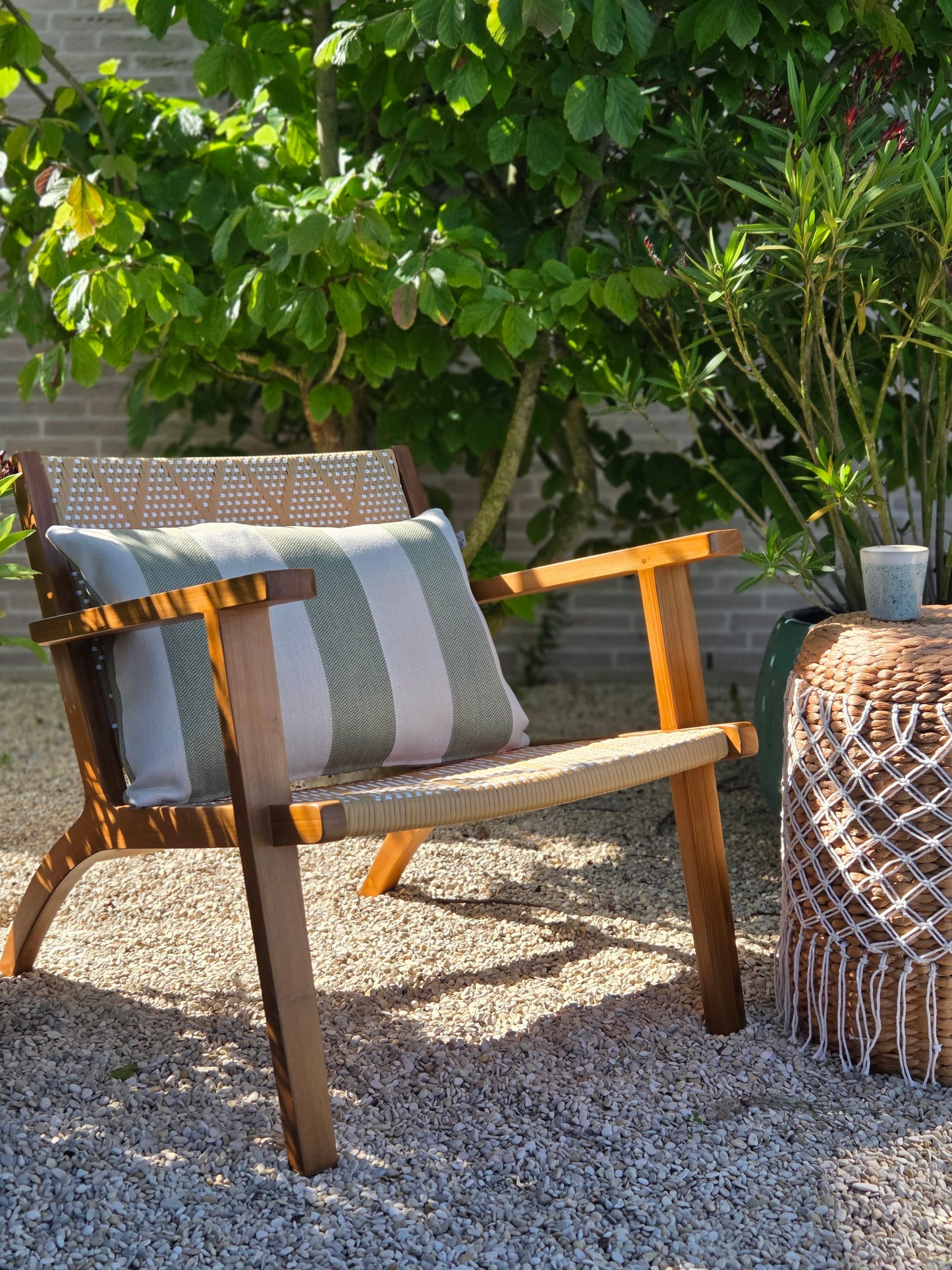Chetumal - Teak and Rattan Lounge chair