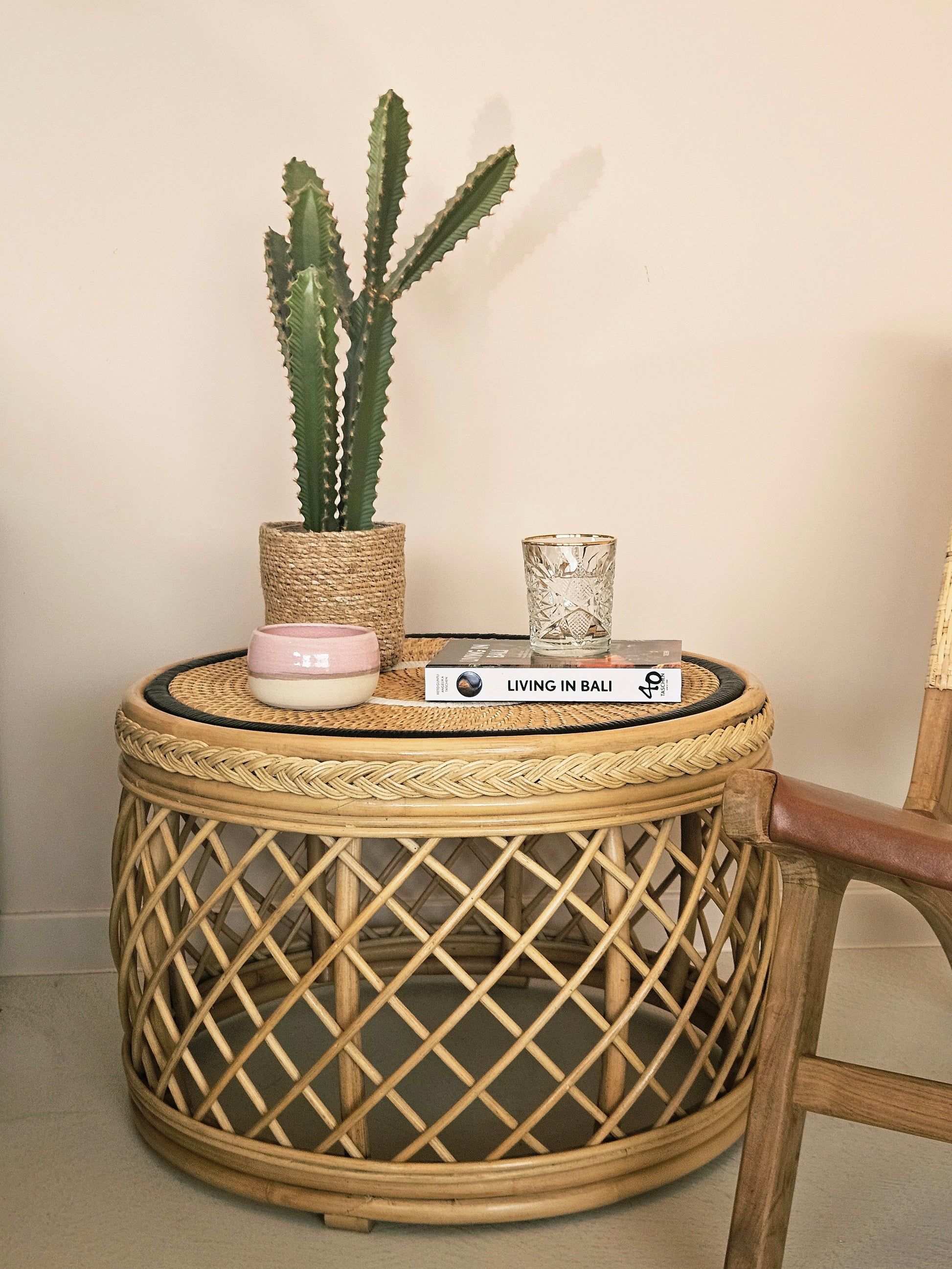 Rattan coffee table