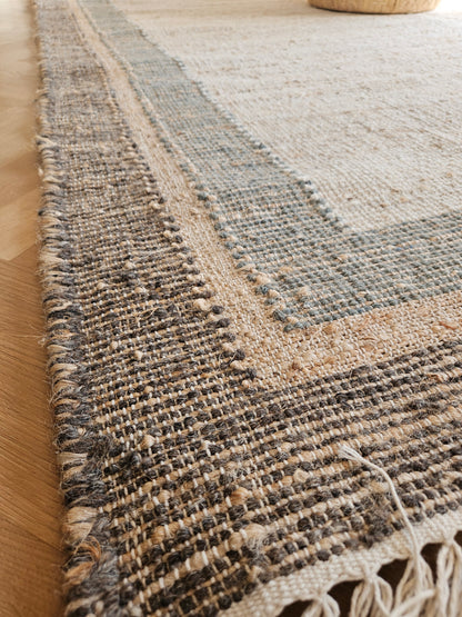 Rumi Sands - Tapis d'aire en jute naturel et laine