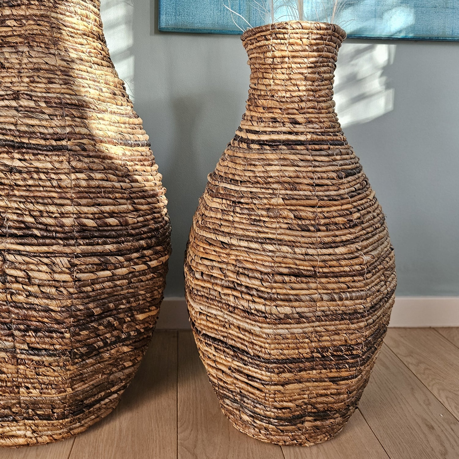 Amando L – Vase en abaca (H 60 cm)