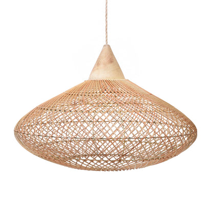 Rattan Pendant Lamp in Boho Style