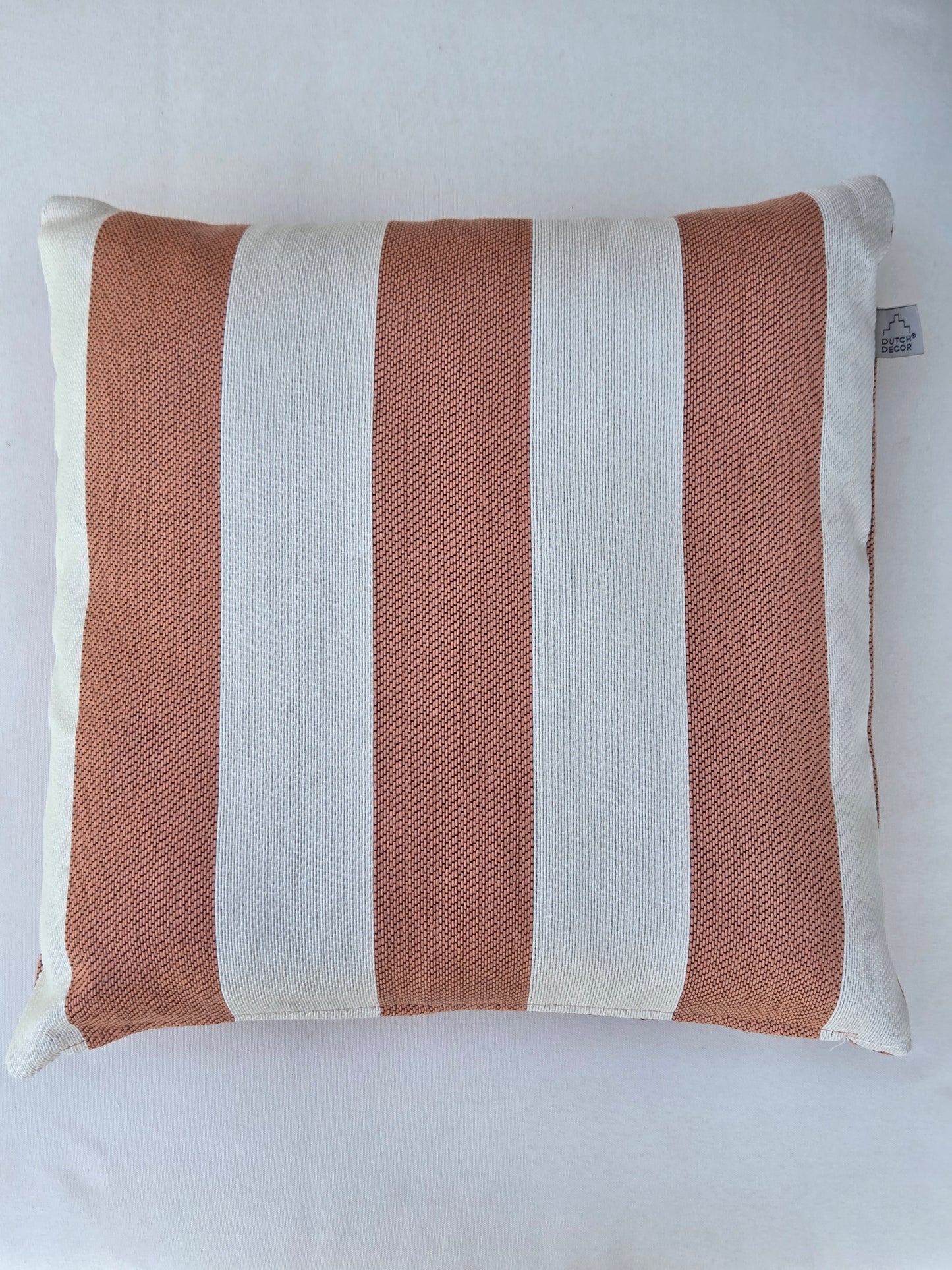 Cyrus Peach Bloom Outdoor-Kissen 45x45 cm – Streifenmuster
