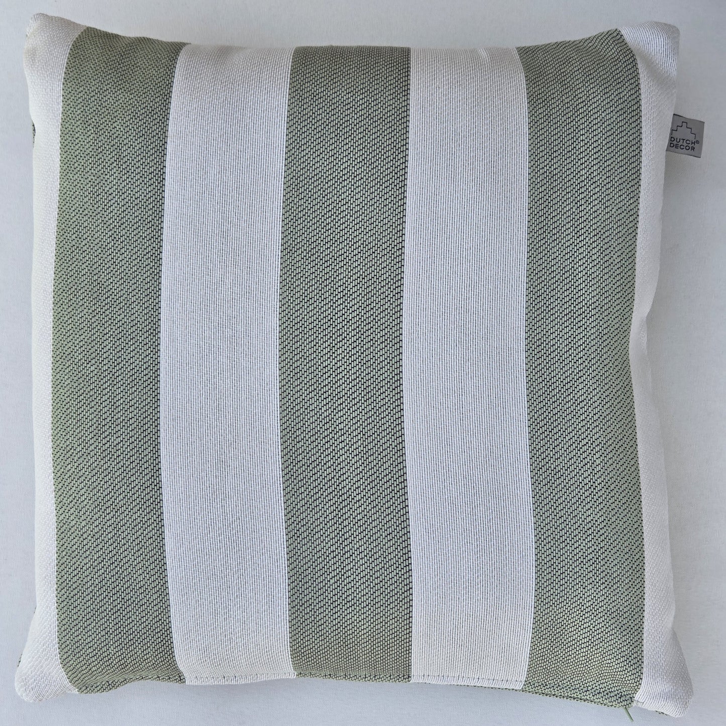 Cyrus Swamp Green Outdoor-Kissen 45x45 cm – Streifenmuster