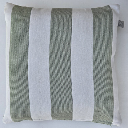 Cyrus Swamp Green Outdoor-Kissen 45x45 cm – Streifenmuster