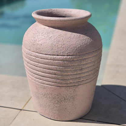 Luisa-Pastel – handgefertigte Terrakottavase