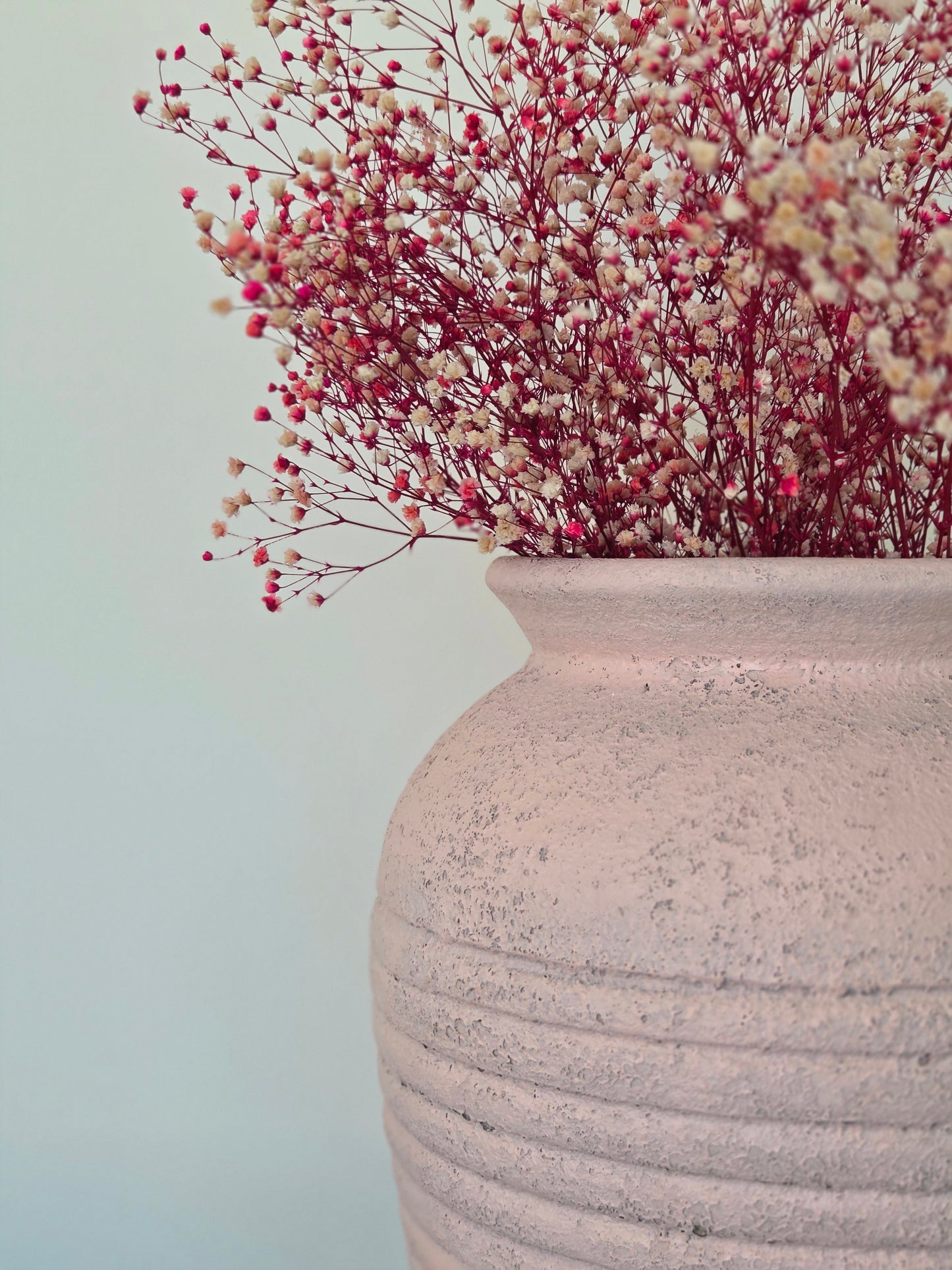 Luisa-Pastel – handgefertigte Terrakottavase