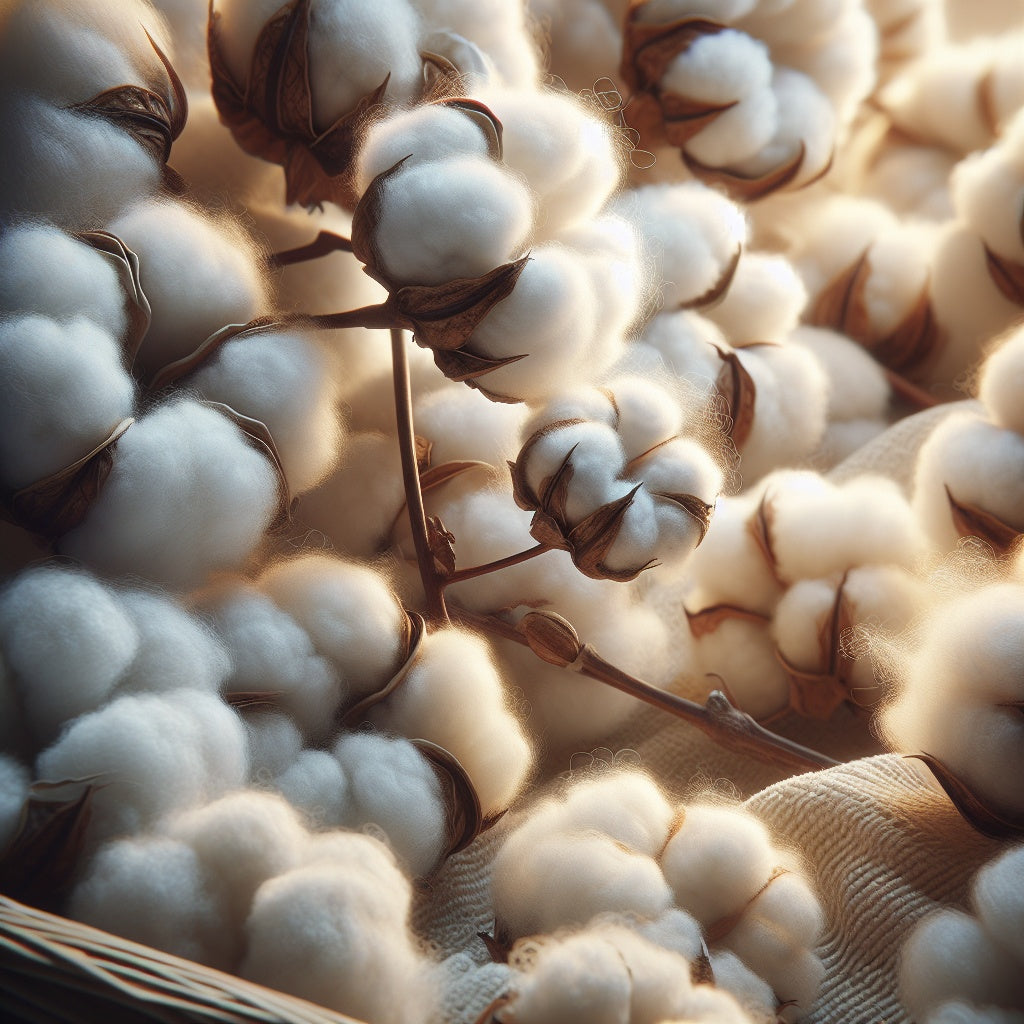 Natural cotton fibers that reflect the softness, comfort, and authenticity of handcrafted textiles.